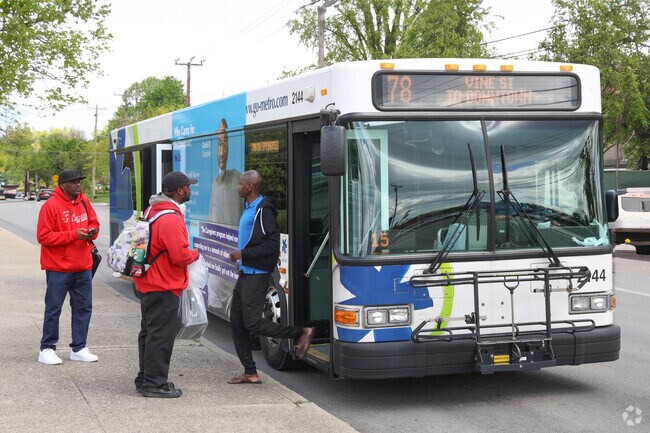 The bus line runs right through the heart of Hartwell.
