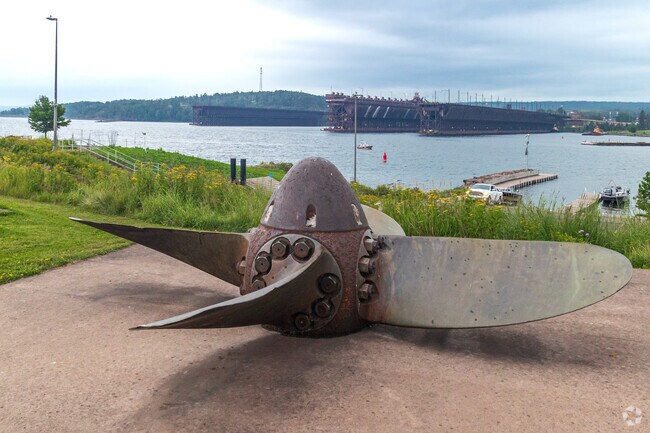 Agate Bay Beach Park blends Lake Superior views with shipping history.