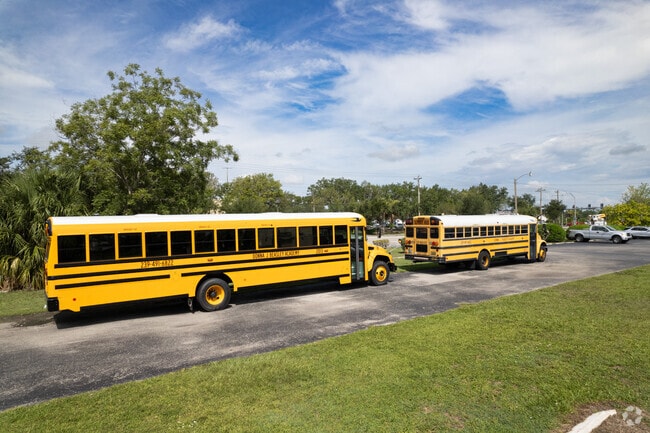 DJb Technical Academy in Lehigh Acres has it's own school bus transportation.