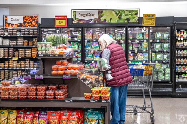 Residents get grocery shopping done at Food Lion in Glenwood.