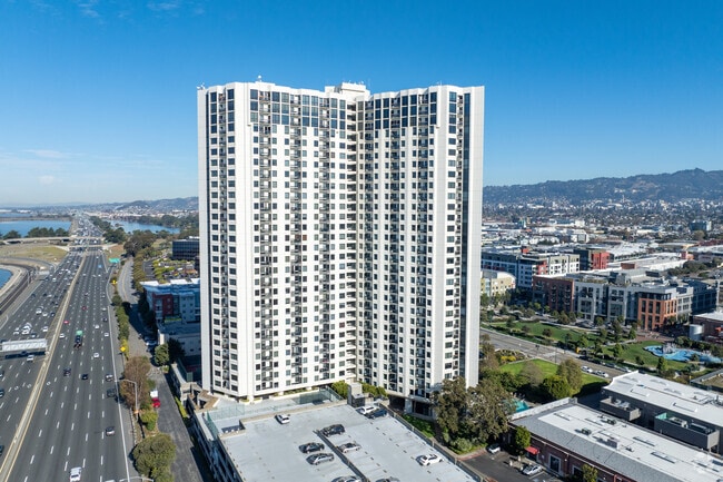Pacific Park Plaza condo is the tallest building in Emeryville offers stunning views.
