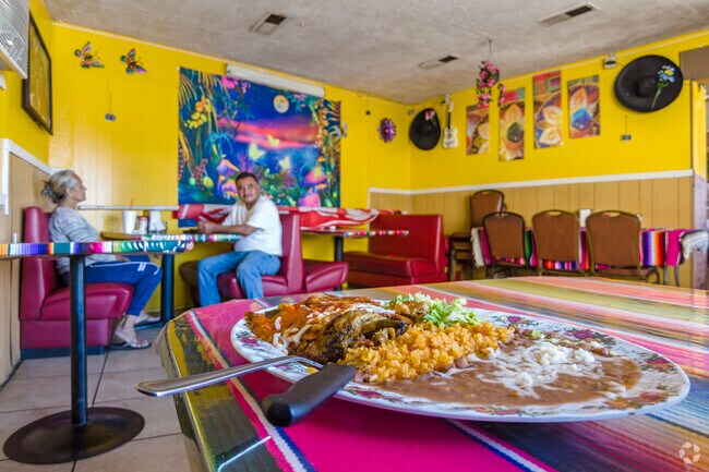 Try the delicious Mexican food at Los Chilaquiles in the Roosevelt neighborhood of Fresno.