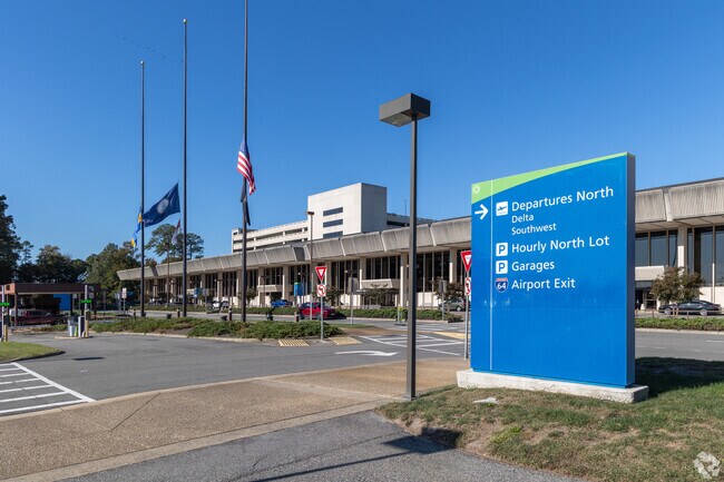 Norfolk International Airport lines Elmhurst’s northern edge, offering residents convenient access to domestic and international travel.