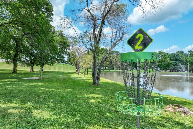 Meet up with friends and play a round of disc golf at East Palestine City Park.