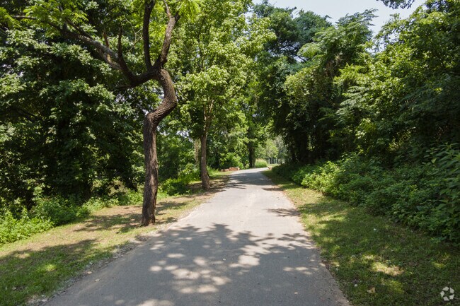 Arkansas River Trail located just off the Arkansas River in Baring Cross, Little Rock, Arkansas.