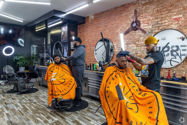 Get a professional cut at Essential Blends Hair Studio in Downtown Camden.