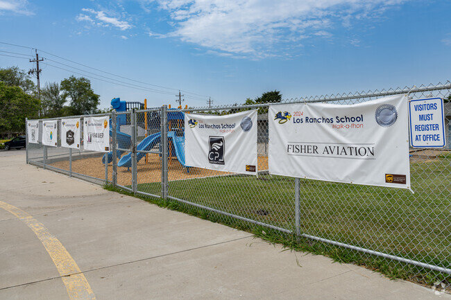 Los Ranchos Elementary School enjoys the sponsorship of several businesses in the area.