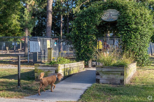 The Empie Park Dog Park is a 5 min drive or 20 min walk from St James Village.