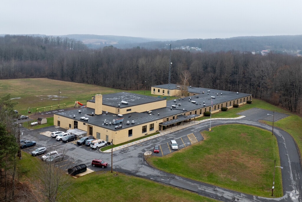 Penn Cambria Intermediate School is hidden in the hills.