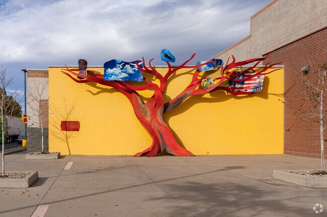 A beautiful sculpture adds character to the Belleview-Cornerstone Park neighborhood.