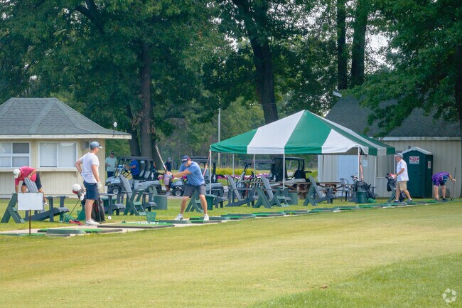 Sometimes all you need is to hit a bucket of balls at Giant Oak Golf Club.