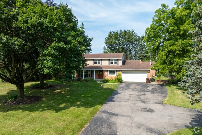 York Township’s tree-lined streets create a serene neighborhood feel.