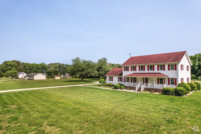 While many houses are older, newer homes in Temperanceville also dot the area, blending rural living with updated features.