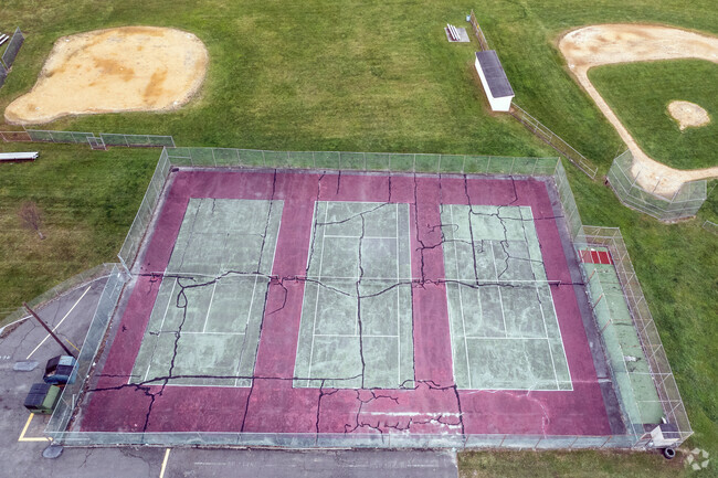 Students can play tennis at Bordentown Regional Middle School.