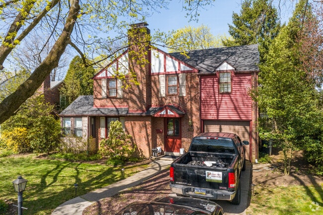 Tudor Revival is a common style of home in Glenside.