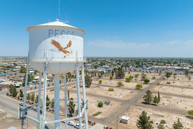 Pecos seen from the birds-eye view.