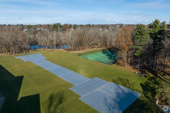 Multipurpose athletic fields reside behind the Ursuline Academy for many sports clubs.