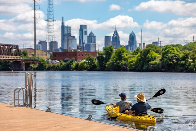Kayak with friends from the docks at Bartram's Garden to enjoy great views of the skyline.