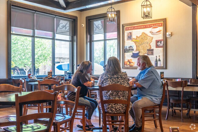 La Madeleine provides a charming European dining experience conveniently near McKinley.