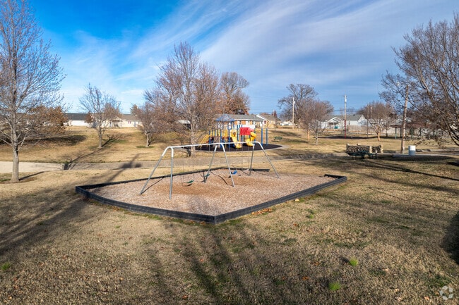Kids love to enjoy the swing set at Garvin Park.