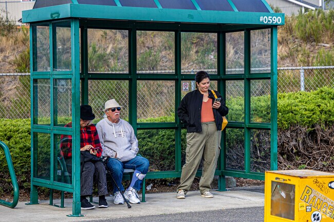 Catching a bus from the Centennial Amtrak station is a breeze.