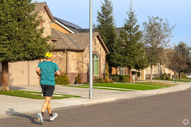 Go for a morning run in Fresno's Herndon neighborhood.