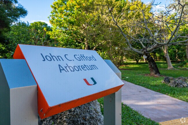 The University of Miami is home to the John C. Gifford Arboretum.