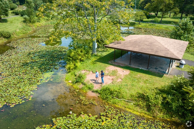 Go fishing or take a walk at Children's Town Park.