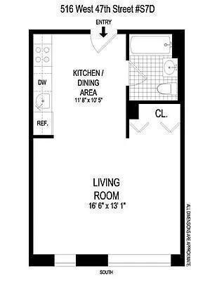 The Clinton West Condominium unit 7DS, New York, NY 10036 - photo 7