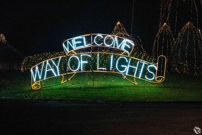 The Way of Lights display will be from 11/17-12/31 at the Shrine of Our Lady of The Snows.