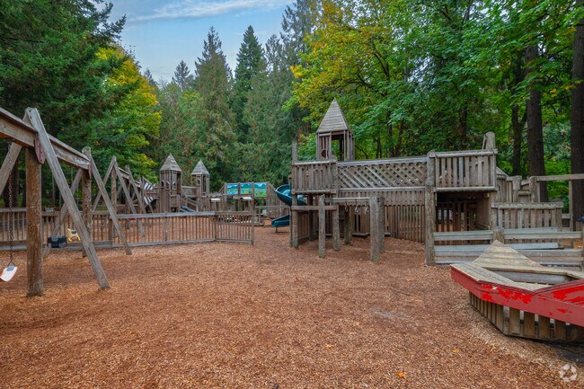 Kids can play on the expansive playground at Meinig Memorial Park on Meinig Avenue in Sandy.