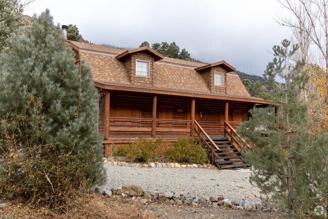 Classic log cabin, epitomizing rustic living in Pine Mountain Club.