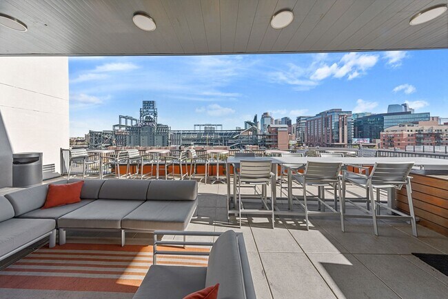 Lounge and grill on our rooftop deck!