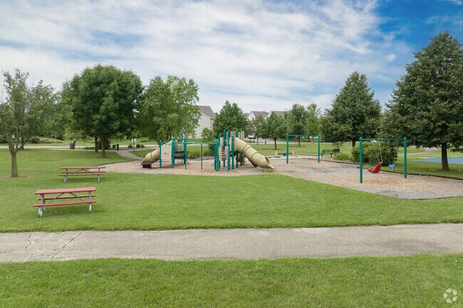 Children enjoy the playground at Union Square Park in Hainesville.
