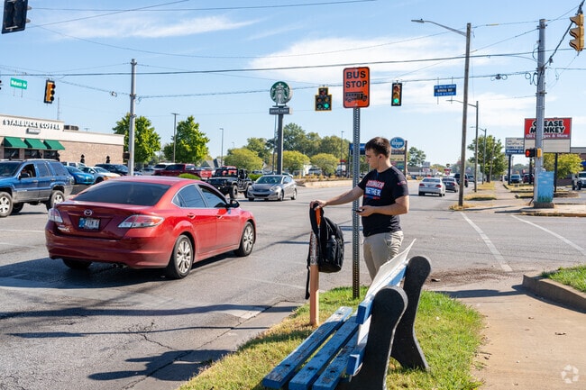 Terre Haute buses connect Downtown, ISU, and shopping centers for under $2 fare.