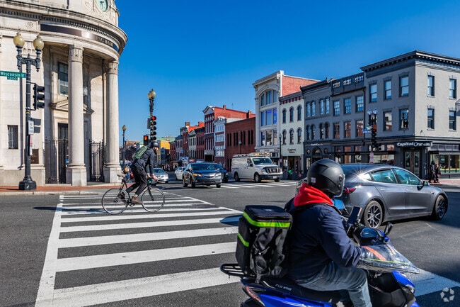 Many Georgetown residents prefer travel by bike, nothing beats a workout en route to work.