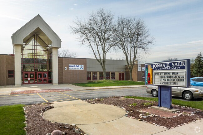 Salk Elementary School is one of many schools available to Lottaville students.