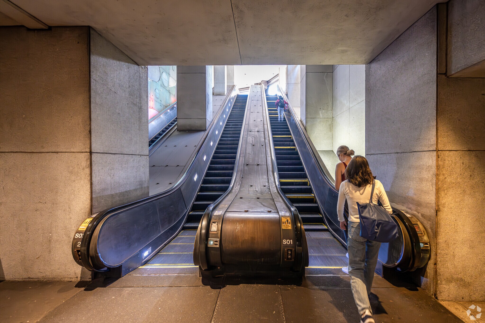 Downtown DC residents use the Farragut North Metro stop to connect to the rest of the city.