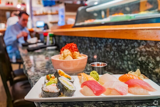The sushi is so fresh and delicious at Sushi Neko Robata and Sushi Bar near Douglas Edgemere.