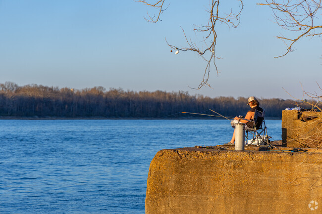 Sheffield locals can chill on the Tennessee River and fish all day long at Riverfront Park.