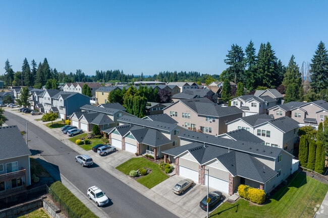 Multifamily properties like these duplexes can be found in Northeast Hazel Dell.