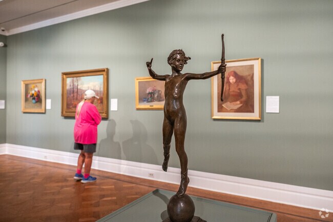 Locals take in the magnificent collection at the Swope Art Museum near Plaza North-Highland.