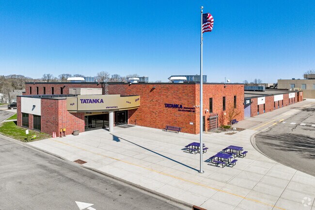 Tatanka Elementary School enrolls over 450 students in grades K-5 in a STEM-based curriculum.