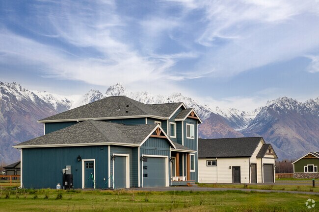 Butte near Palmer offers large homes with scenic mountain backdrops.
