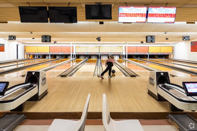 Garrett Bowl is the only bowling alley in the town.