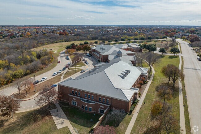 Bluebonnet Elementary stands proud amidst the vibrant hues of Summerfields' landscape.