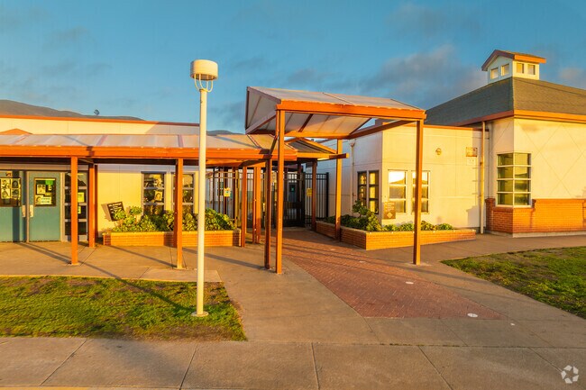 Ingrid B. Lacy Middle School in the Sharp Park neighborhood of Pacifica, CA