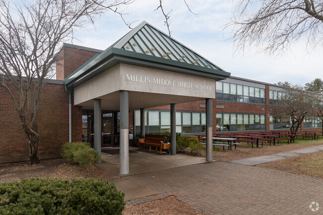 Millis Middle School in Millis received an overall score of A- from niche.
