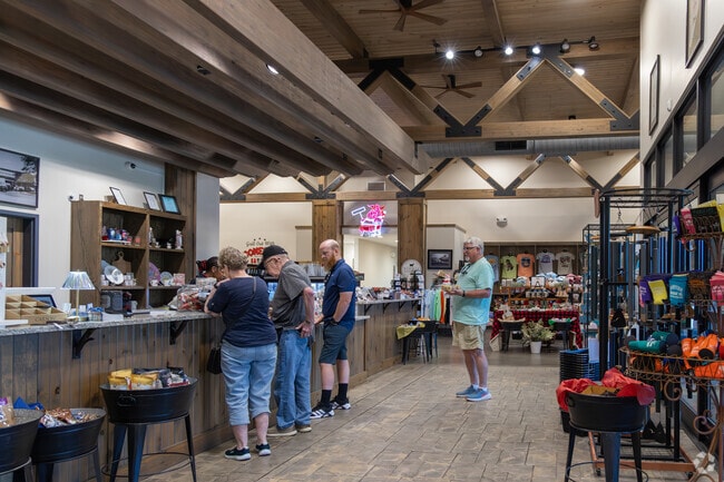 The Conecuh Sausage processing plant in Evergreen has a gift shop with all the trimmings.