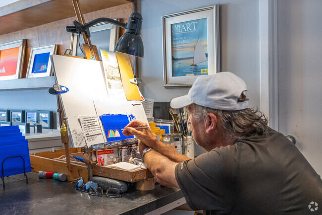 Monomoscoy Island residents support local artists at Forrest Pirovano Artist Gallery.